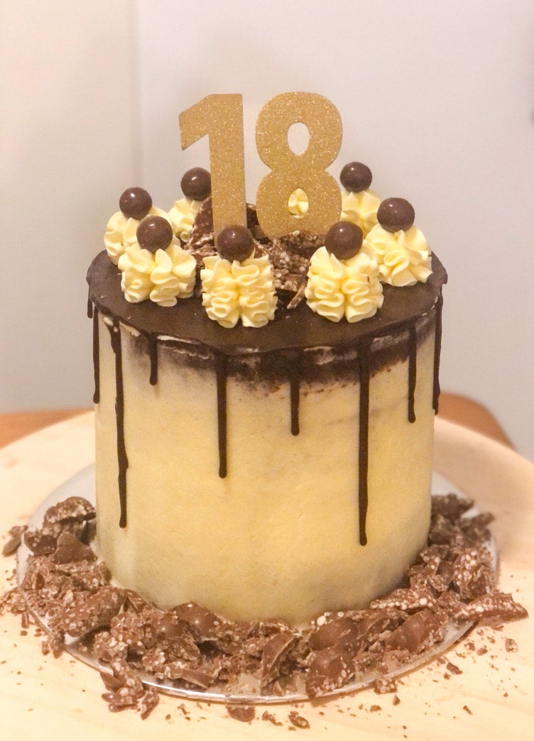 Malteser and Toblerone Chocolate Cake Recipe - foodnerd4life